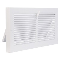 Imperial 12 X 6 Stamped Steel Baseboard Register - White