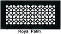 Gold Series Floor Register Royal Palm Style