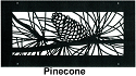 Gold Series Wall Register Pinecone Style