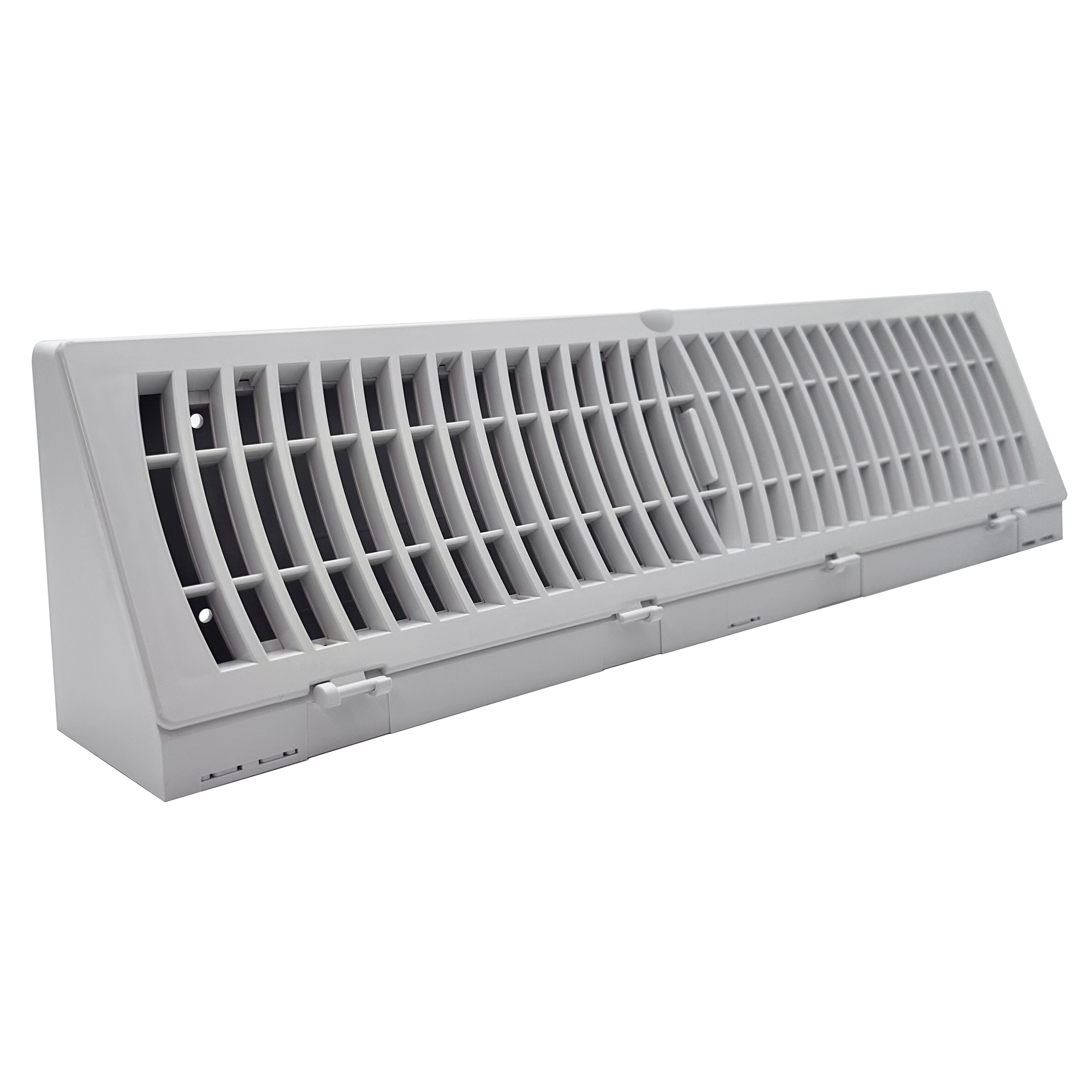15 Inch TruAire Plastic Baseboard Register - White