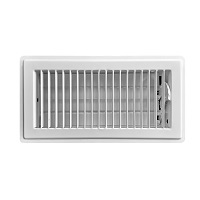 4 X 10 Stamped Steel Floor Register - White